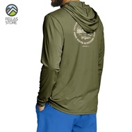 Eddie Bauer Shirt - Long Sleeve Hoodie Graphic 1920 Olive