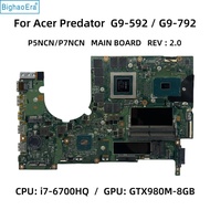 Acer/Acer G9-592R G9-792 Notebook Motherboard P5NCN/P7NCN NB.Q0P11.001