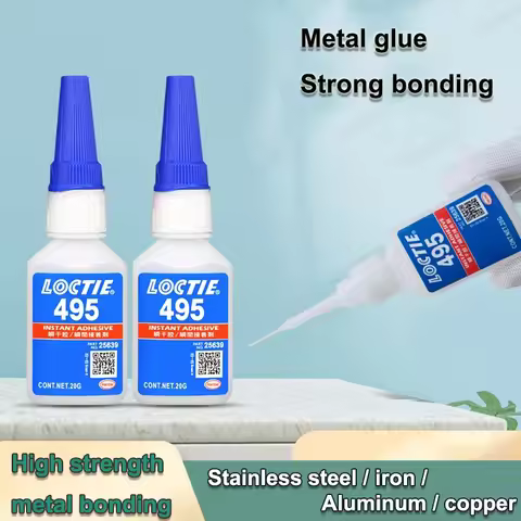 495 Instant Strong Super Glue Universal Superglue Mighty Instant Glue for Resin Ceramic Metal Glass 