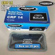CRP14 PREMIUM 1 Box isi 10 Pcs - Karet tambal ban luar - BESTPATCH PREMIUM