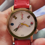 นาฬิกา Vintage Aketo Made in France ออกแบบโดยดีไซน์เนอร์ชาวฝรั่งเศส ระบบถ่าน สายเดิม