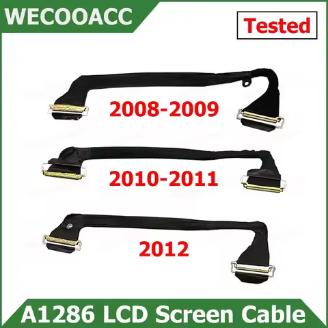 Original LCD LED Screen Display Flex Cable For Macbook Pro 15" A1286 2008 2009 2010 2011 2012 Years