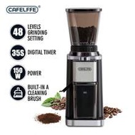 CAFELFFE 150W Anti-Static Conical Burr Coffee Grinder With Precise Electronic Timer And 48 Grind Set