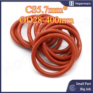 O-ring sealing ring CS5.7mm*OD28-400mm Gasket Getah RED O-Ring Car Air Cond Washer Set Rubber Gromme