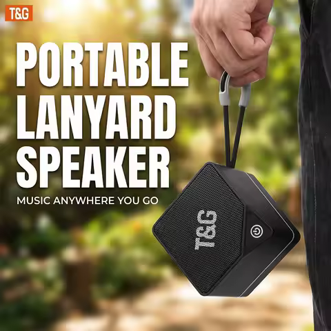 TG688 Mini Portable Bluetooth Speaker, TWS Stereo Sound, Bluetooth 5.3, TF U Disk Playback, Built-in