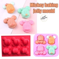 4 cavity Mickey mouse mould silicone mold for jelly