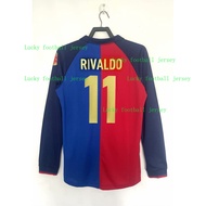 [Retro ]1899-1999 100th Anniversary   Barcelona  soccer jersey  Long sleeves football shirt AAA+