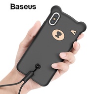 Baseus Cute Phone Case for iPhone XR Xs Xs Max 2018 New Coque Cases Soft Silicone Protective Back Co