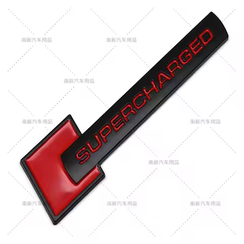 3d Metal Supercharged Emblem Badge Decal Car Sticker for Q7 S Line A6 C6 A8 D4 S4 B8 S6 C5 V6 Superc