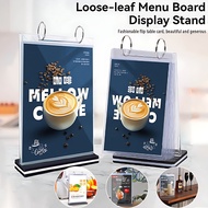 A5 A6 Paper Table Menu Stand with 6 Pocket Display | A4 A5 A6 Flip Menu Stand | Clear Menu Cover | P
