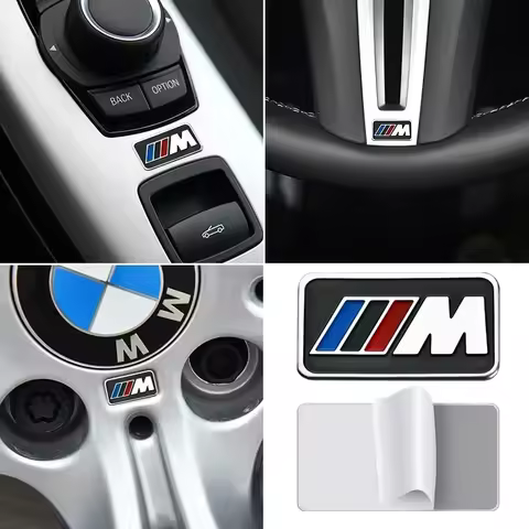 3D Metal Car Emblem Sticker Auto Decoration Accessories For BMW M F10 F07 E90 E60 F30 E89 E85 E91 E9