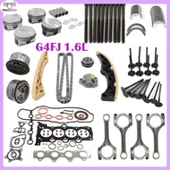 1set G4FJ Engine Rebuild Overhaul Parts Connecting Rod Pistons Rings For 2011-2019 Hyundai Kia G4FJ 
