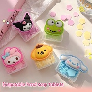 Sanrio Disposable Hand Soap Sheets Portable Pocket Soap Papers For Hand Washing S2m7