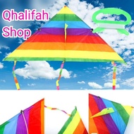 Layang-layang Budak Layang-layang Kanak-kanak Kids Flying Toys Rainbow Kite Outdoor Toys