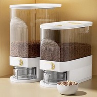 其他品牌 - 米桶 | 寵物儲糧桶 5kg | 狗糧貓糧密封儲存桶 | 防潮密封箱 | 糧食儲存盒 自動出米 自動出糧 - 中號白色