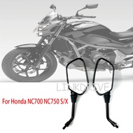 For Honda NC700 NC700S NC700X NC750 NC750X NC750S NC 700 750 S/X Black Mirror Motorcycle Side Rear V