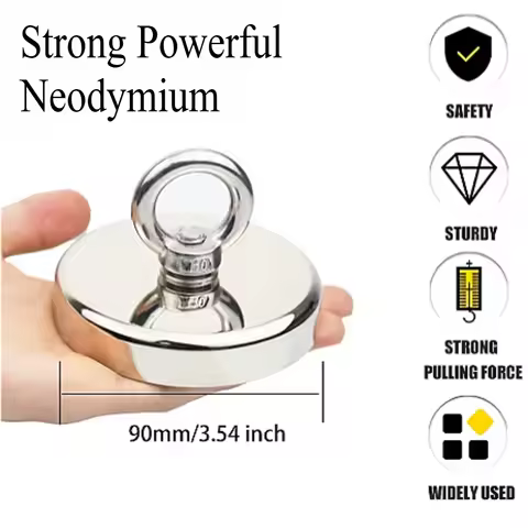 Strong Powerful Neodymium Magnets Pot With Ring Magnetic Hook Super Magnets Pulling River Equipments