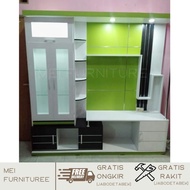 Lemari Bufet tv - Liswar tv ruang tamu - Rak Pajangan hias