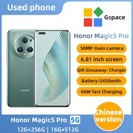 SmartPhone Honor Magic5 pro 5G 6.81inch 50PM CAMERA Qualcomm Snapdragon 8 Gen2 256/512GB ROM 12/16GB