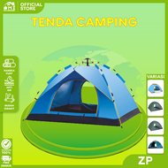 Tenda Camping Otomatis Biru Kapasitas 3 Orang / Tenda Otomatis Outdoor Indoor / Tenda Gunung serbagu