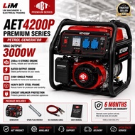 AET AET4200P 3.0kVA Petrol Generator | 208cc 4-Stroke Engine | 220V Single Phase | Max 3000W