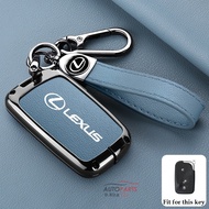 Zinc Alloy Car Key Cover Case Comfortable Leather Key Shell Fob For Lexus CT200H GX400 GX460 IS250 I