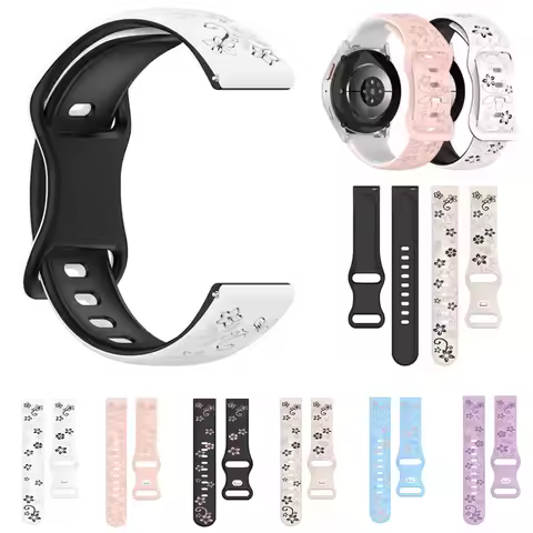 18/20mm Wristband Strap For Garmin Venu 2S 3S/Vivoactive 4S 3S 3t 5 Silicone Bands For Garmin Venu 2