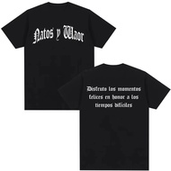Men's T-Shirt Graphic Rapper Natos Y Waor Cotton 2026 Women's Y2k Hip Hop Style Short Sleeve Streetw
