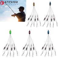 CHINK 5PCS Umbrella Fishing Rig, 4 Blades 20.5cm Alabama Umbrella Rig, Durable 5 Arms with Snap Swiv