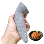 28cm Lesung Gesek Cobek Batu & Ulekan Pestle Lesung gesek /Cobek batu Murah asli batu 🔥HOT ITEM🔥COBE