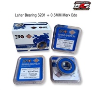 Bearing 6201 +0.5mm / 6201+0.5 MM Custom Oversize Edo Brand - Quality Motorcycle Wheel Bearing Beari