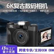 Foreign Trade 6K Micro Single Camera wifi Interconnection Flip Screen Selfie Camera Retro Digital Ca