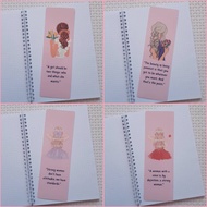 [winkwink] 250. Bookmarks l Handmade | Penanda Buku | Cute Bookmarks | Quotes [Design: Strong Woman]