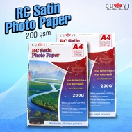 CUYI RC Satin Photo Paper 200gsm A4 No Back Print | XPD
