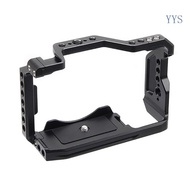 YYS Camera Cage with Cable Clamp Full Cage for A6700 with Integrated ArcaSwiss Plate Cold Shoe Mount