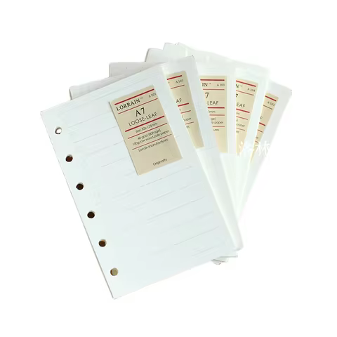6 holes loose-leaf notebook refill standard A5 A6 A7 refill daily memos weekly planner filler papers