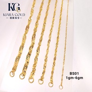 Emas 916 Gelang Tangan / Rantai Tangan Gila-Gila | Gold 916 Bracelets BS01/BK22