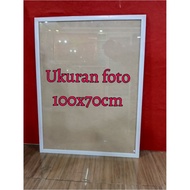 Photo Size Frame 100x70cm, USING GLASS, Frame Width 3cm.