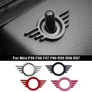 Metal Car Door Lock Pin Wing Emblem Badge Decal For Mini Cooper F55 F56 F57 F60 R55 R56 R57 Countrym