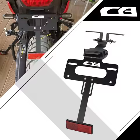 For Honda CB250R CB300R CB300F CB400F CB500F Motorcycle Adjustable Rear License Plate Holder Bracket