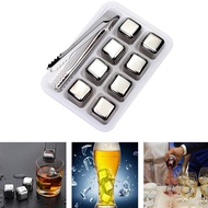 Reusable Ice Cubes Stainless Steel Chilling Stones for Whiskey Wine Keep Cold Longer Buckets Ice Bags Steel Cubes Wine Cooler