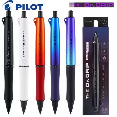Japan Pilot Dr.Grip Mechanical Pencil BLACK ACCENT Grip Series Shake Pencil Low Center of Gravity An