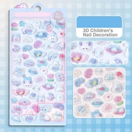 Cute Nails Art DIY Mini Animal 3D Children's Nail Decoration Sticker Manicure C1O5