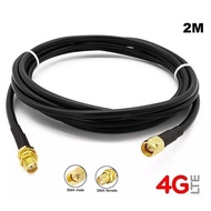 สาย RG58 Low loss 2 เมตร 4G 3G Extension Antenna Cable SMA Male to SMA Female RG58 50Ohm Coax Cable 