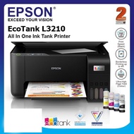 Epson L3210 All-in-One Ink Tank Printer (Include Original Ink 1 set) *Free Extra Black Ink*