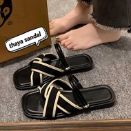 Flat Sandals CrossTALI Flat Sandals TrendyWanita Flat Sandals
