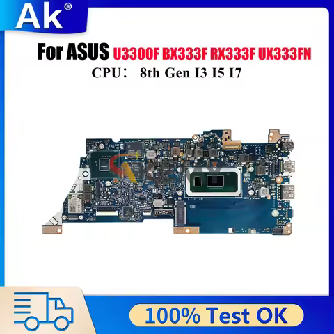 UX333FN Laptop Motherboard For ASUS ZenBook BX333F UX333F U3300F RX333F UX333FN Mainboard With I3 I5
