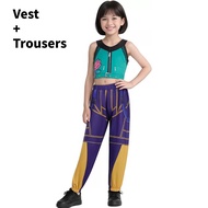 Kpop Demon Hunters Rumi Mira Zoey Kids Cosplay Costume Halloween Party Dress