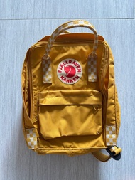 Fjällräven Kanken mini Backpack - Ochre Chess Pattern
