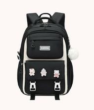 Tas Ransel Anak Perempuan Karissa dengan Tali Serat Mikro Trendi & Aksi - Waterproof Sporty Laptop B